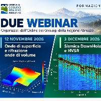 12 novembre e 3 dicembre 2026: due webinar su onde di superficie, DownHole e HVSR